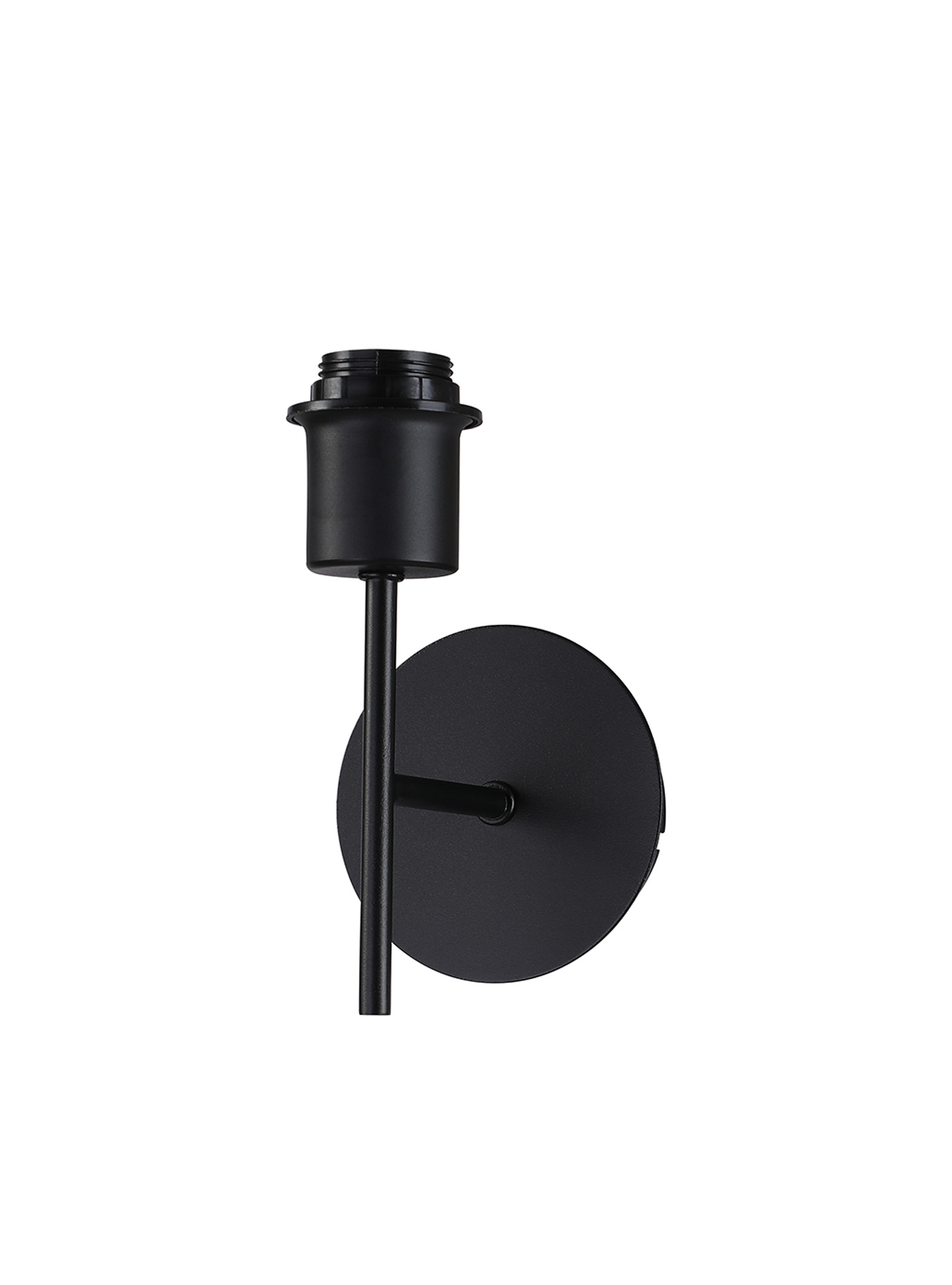 D1044BL  Carrie 1 Light Wall Lamp Without Shade, E27 Satin Black